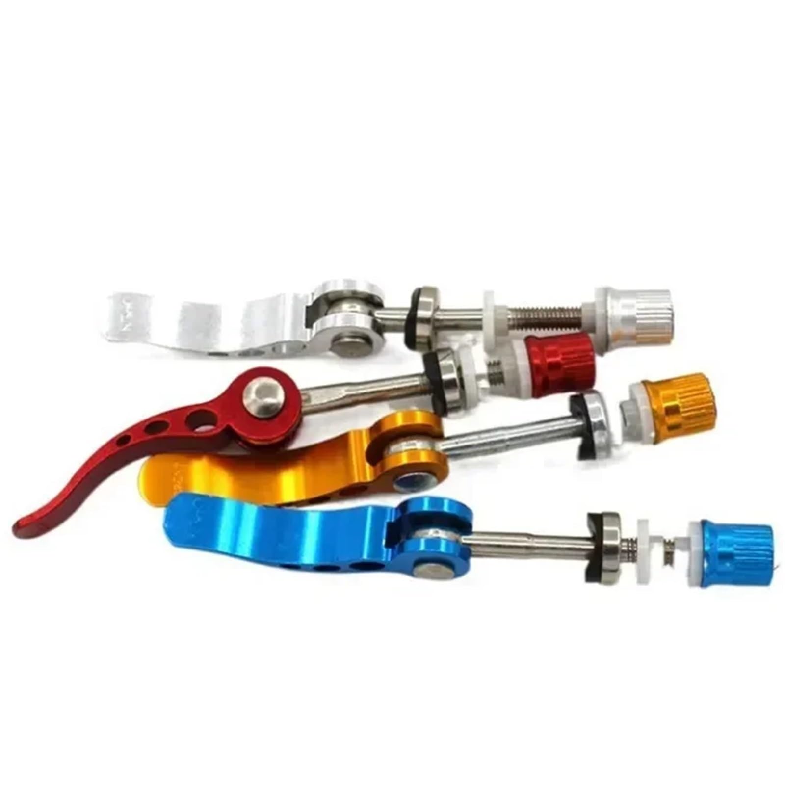 Vite a sgancio rapido per morsetto sedile 5 Pezzi Vite Di Serraggio Del Tubo Sella Della Mountain Bike Leva Sgancio Rapido For Montaggio Universale Design(5pcs Gold)