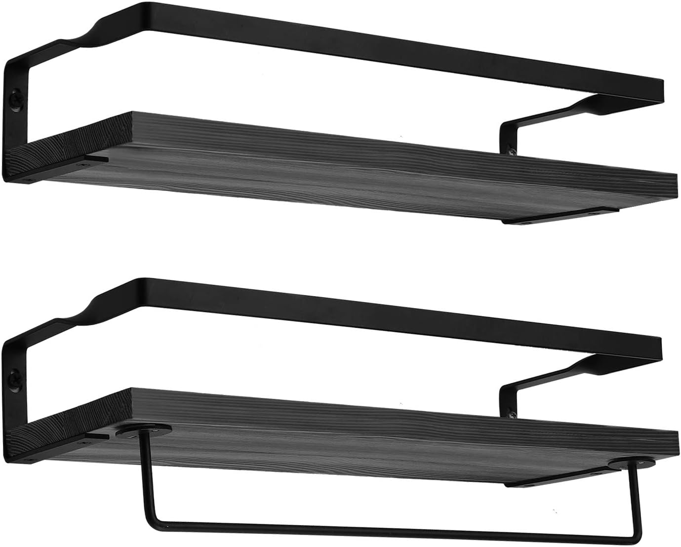 Hasitpro Bathroom Floating Shelves Rustic Wood Wall Mounted