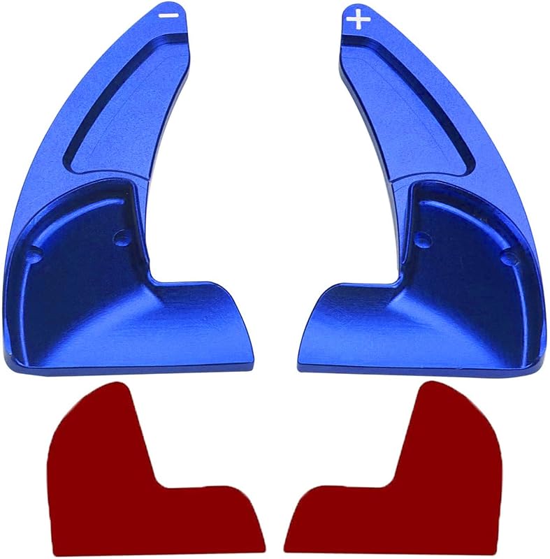 Extensores de Paddle Shift em Alumínio Azul para Volante Bentolin Dodge Challenger, Charger, Durango, Jeep Grand Cherokee e Chrysler, Kit com 2 peças