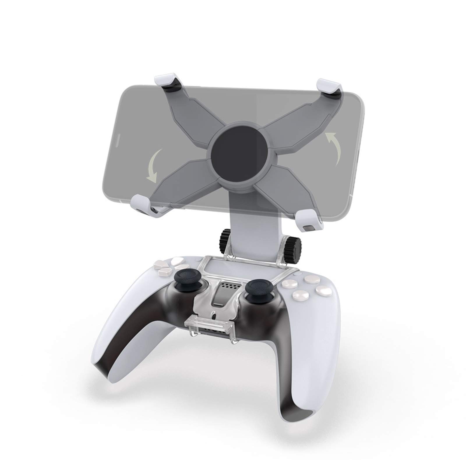 Queen.Y Support de Téléphone pour Manette PS5 avec Pince Réglable