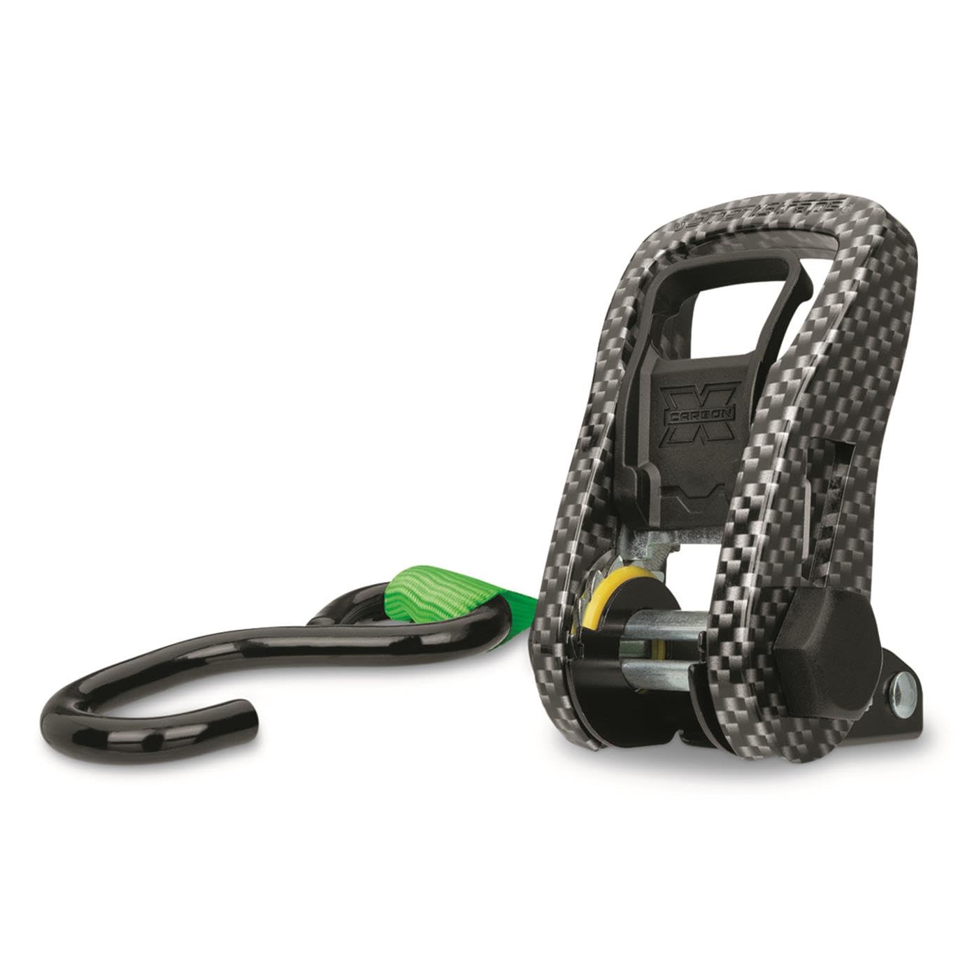 SmartStraps 14 ft. Green CarbonX Ratchet Tie Down Straps with 500 lb. Safe Work Load - 4 Pack 245