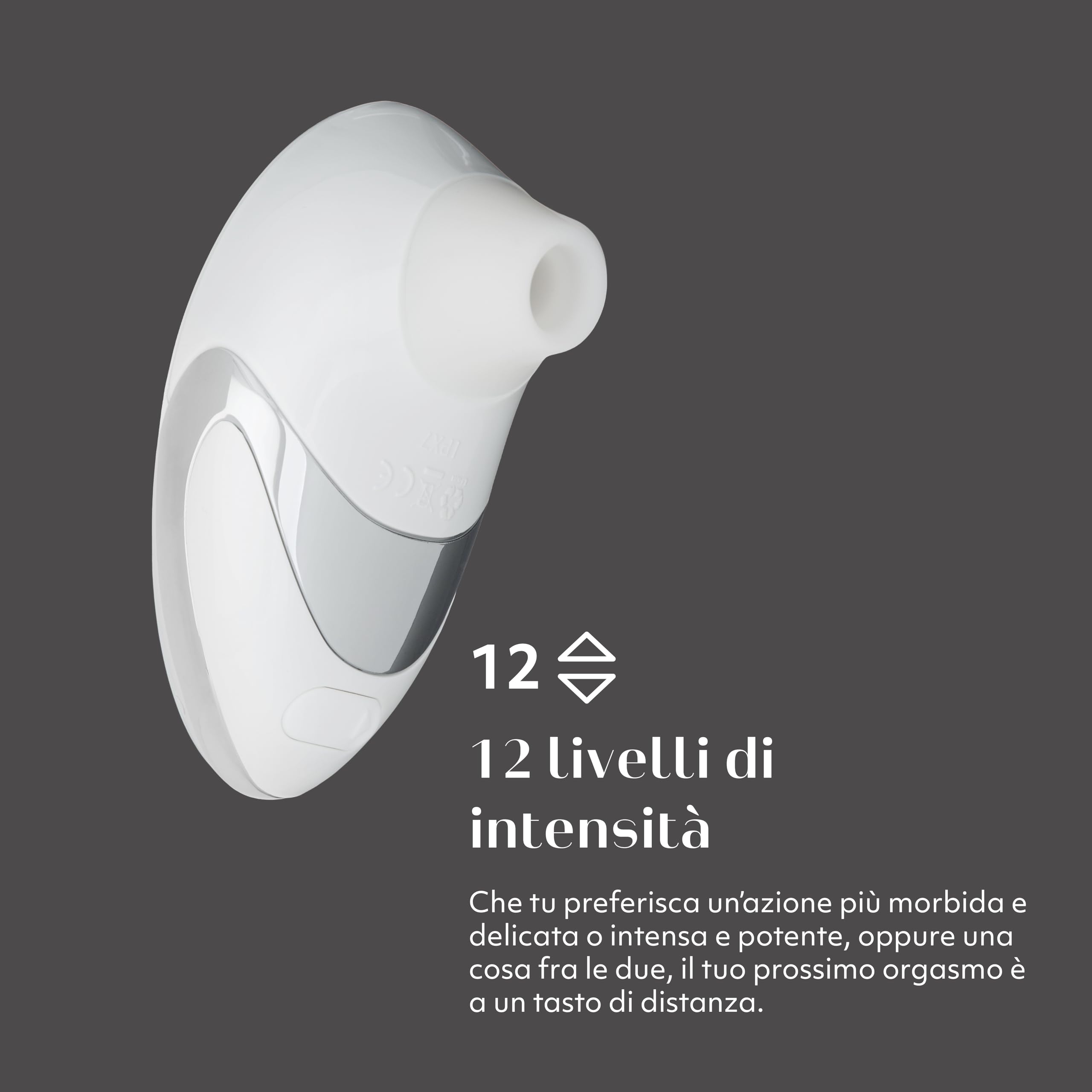 Womanizer W500 Vibratore Clitorideo Giocattolo per Adulti | Stimolatore Clitorideo Vibrante con 12 Livelli di Aspirazione | Succhiatore Clitorideo Impermeabile | Giocattoli Sessuali per Donne| Bianco