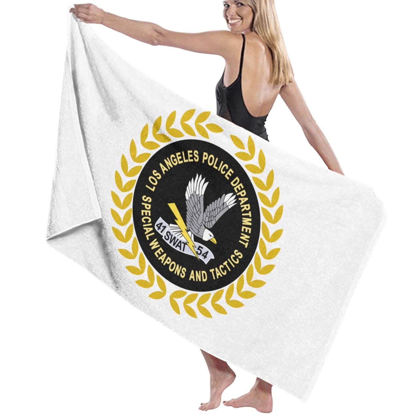 LAPD Swat Beach Towel Outdoor Beach King Size Bath Towel