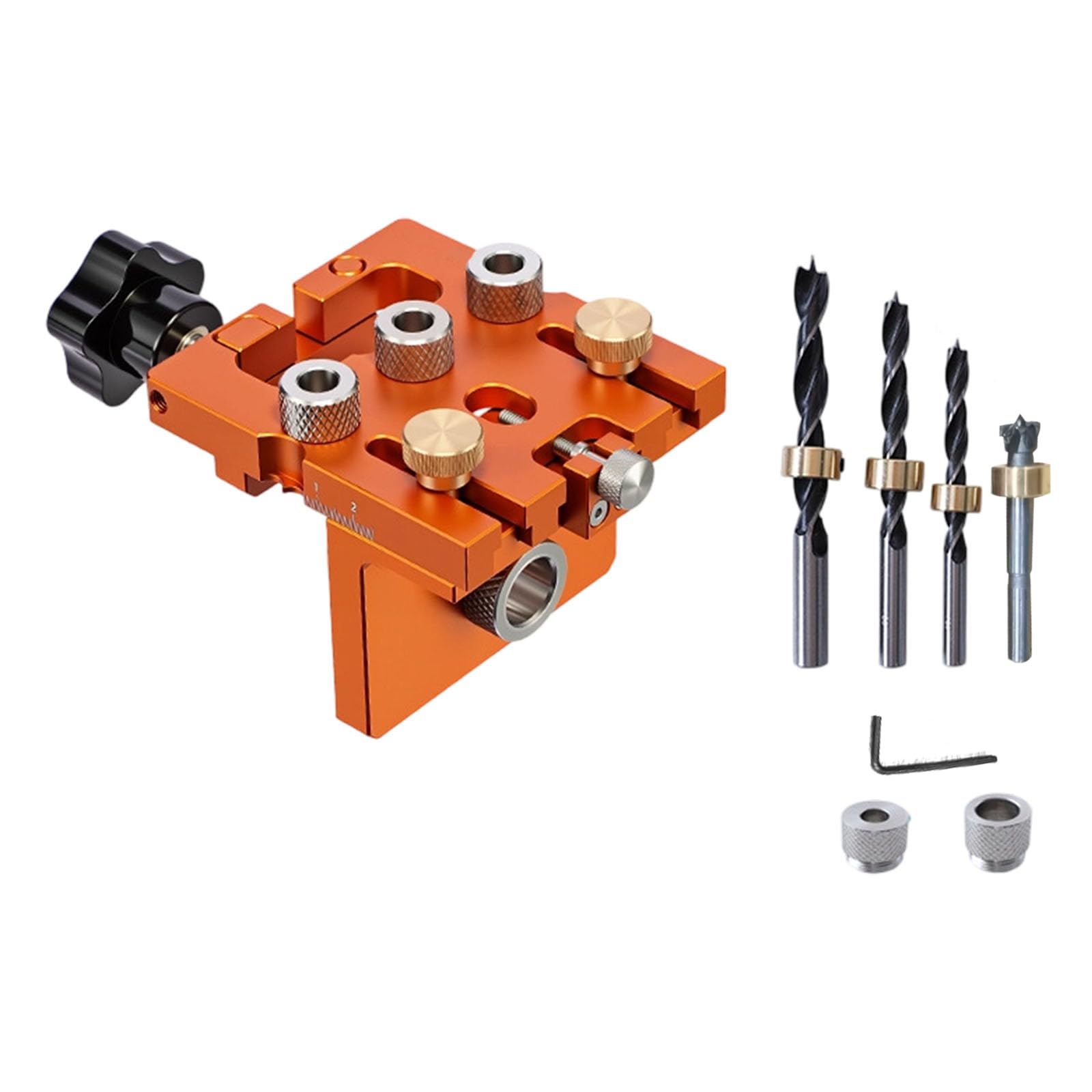 Aluminum Hole Punching Locator MultiFunction Guide for Wood Drilling in Crafting Wood Drilling Guide
