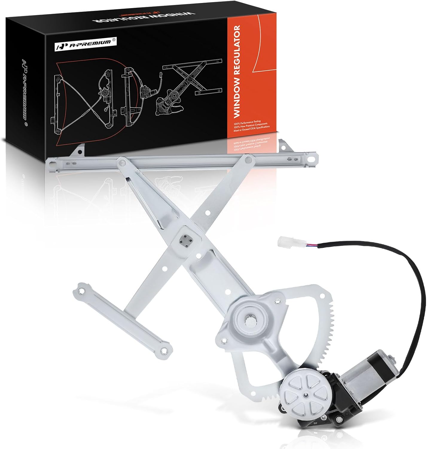 A-Premium Power Window Regulator with Motor Rear Driver Side Compatible with Toyota Sienna 2004-2010