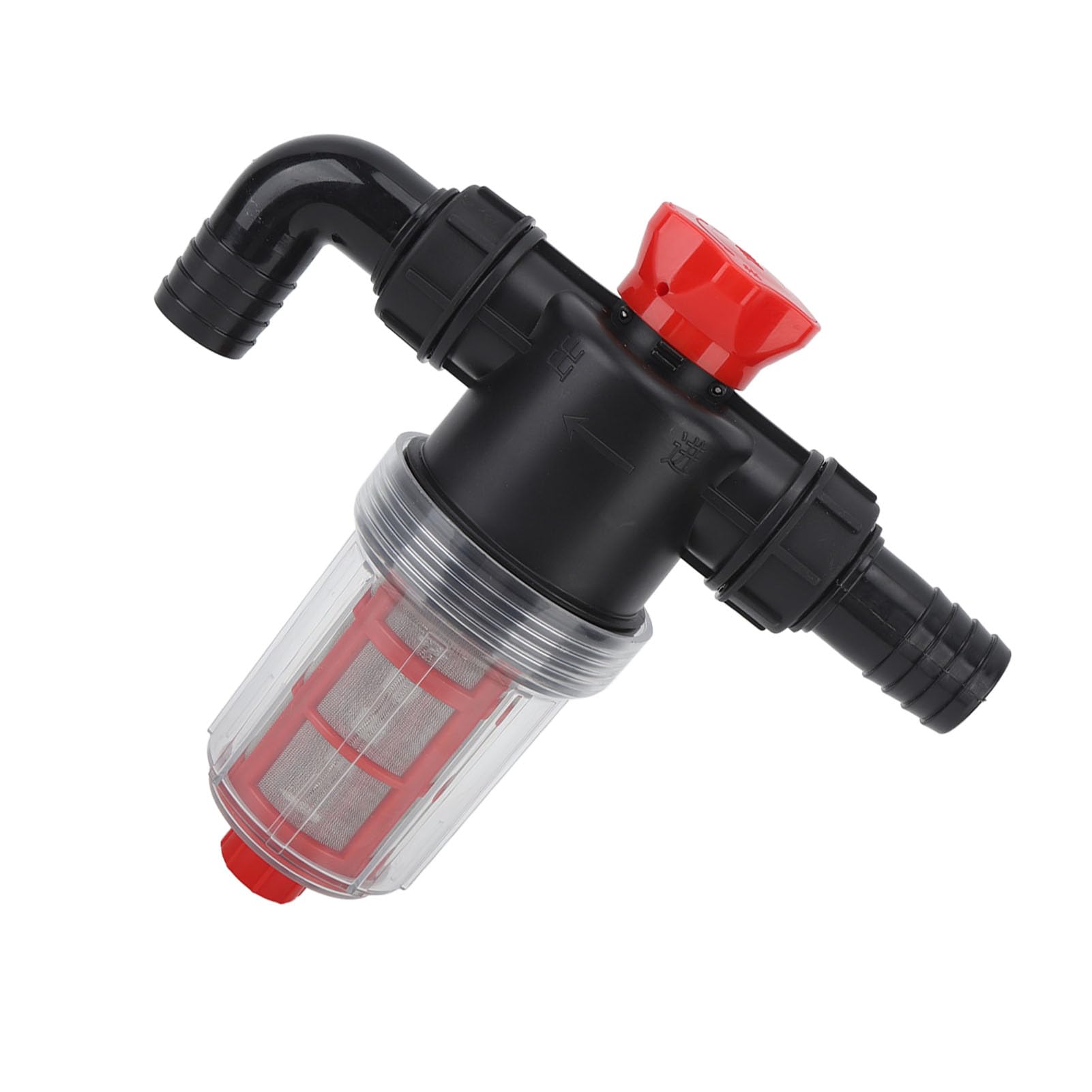 SIXRUN Filtro per Pompa dell'acqua per Irrigazione Filtro in in Plastica e Acciaio Inossidabile 304 Doppio Strato 40 e 60 Mesh Ad Alto Flusso per Tubo per Pompa per Irrigazione del Prato da