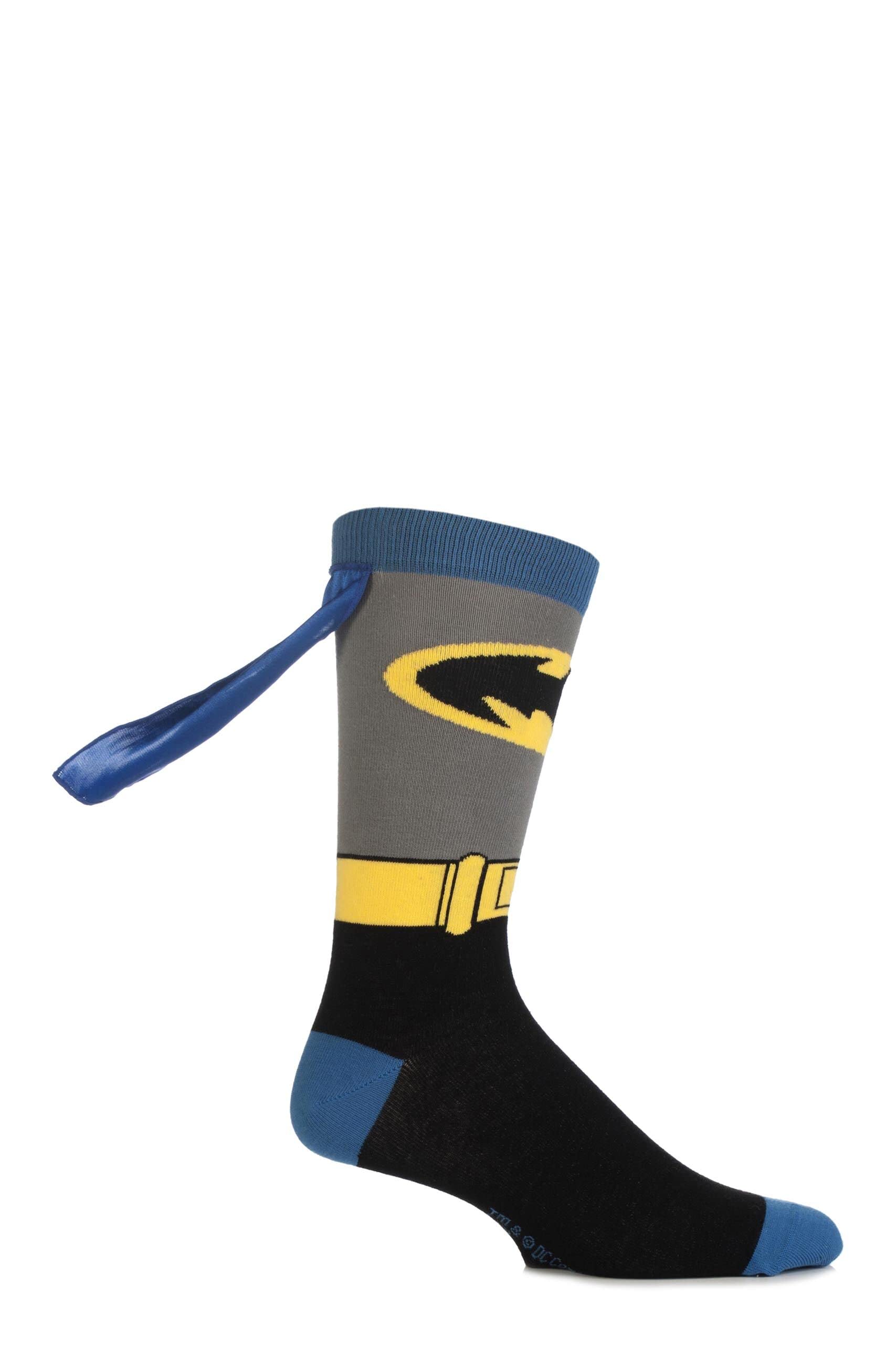 SockShop Mens 1 Pair Batman Cape Socks 6-11
