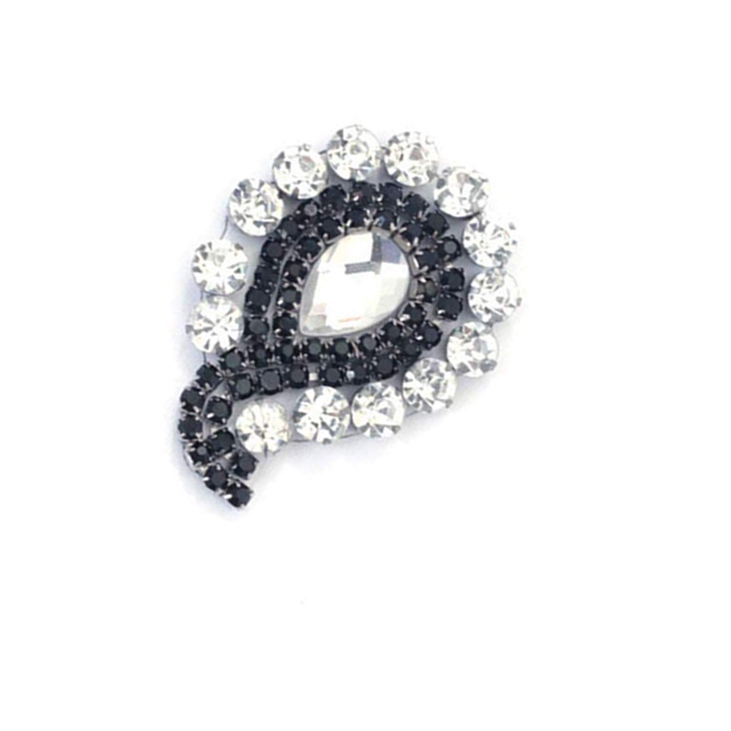 WedDecor 2 toppe termoadesive termoadesive con strass di cristallo, per matrimoni, abiti da sposa, cintura, abbigliamento casual, abbigliamento formale, abbellimento, accessorio alla moda, colore