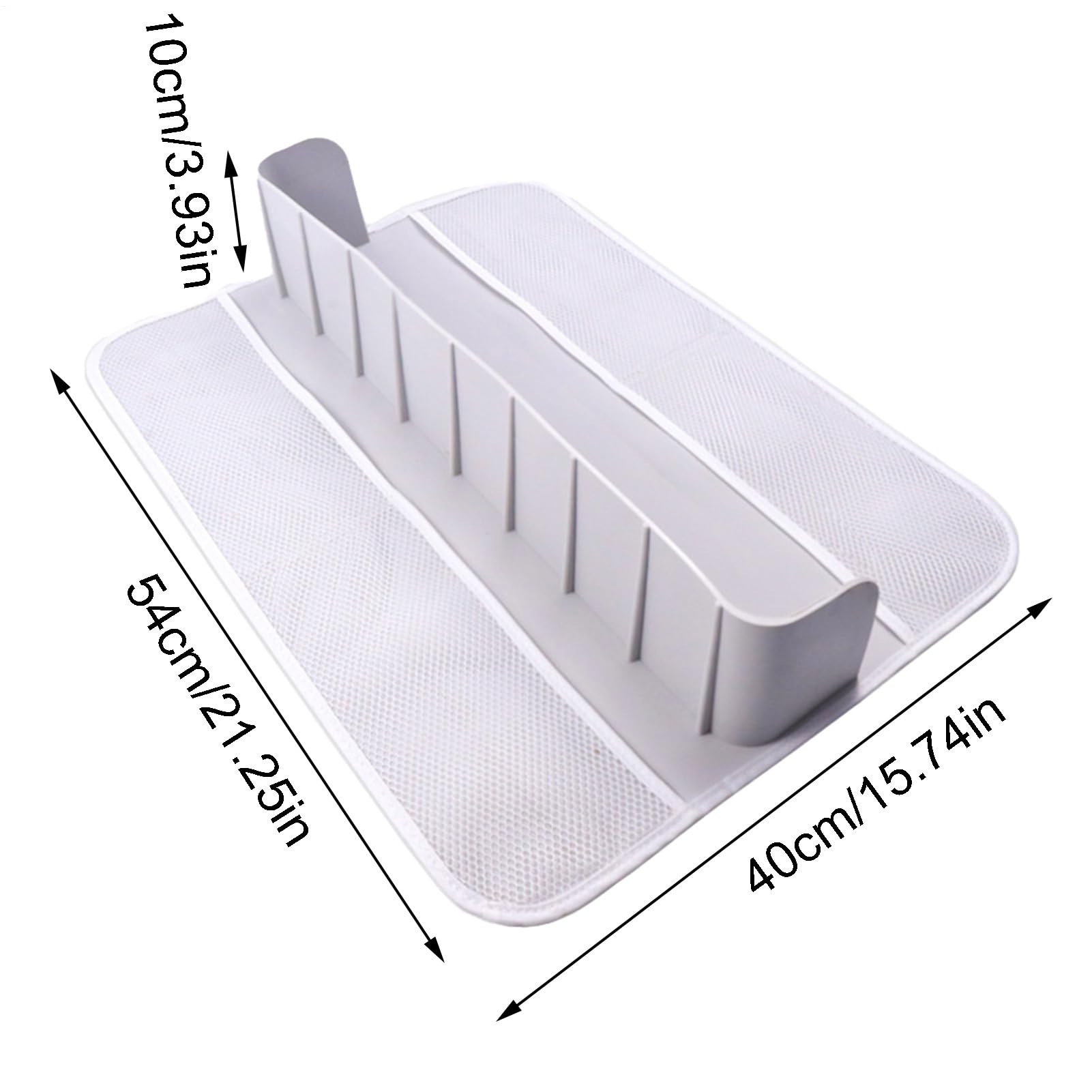 Paraspruzzi per vasca da bagno - Silicone 54x40x10 cm Dimensioni |