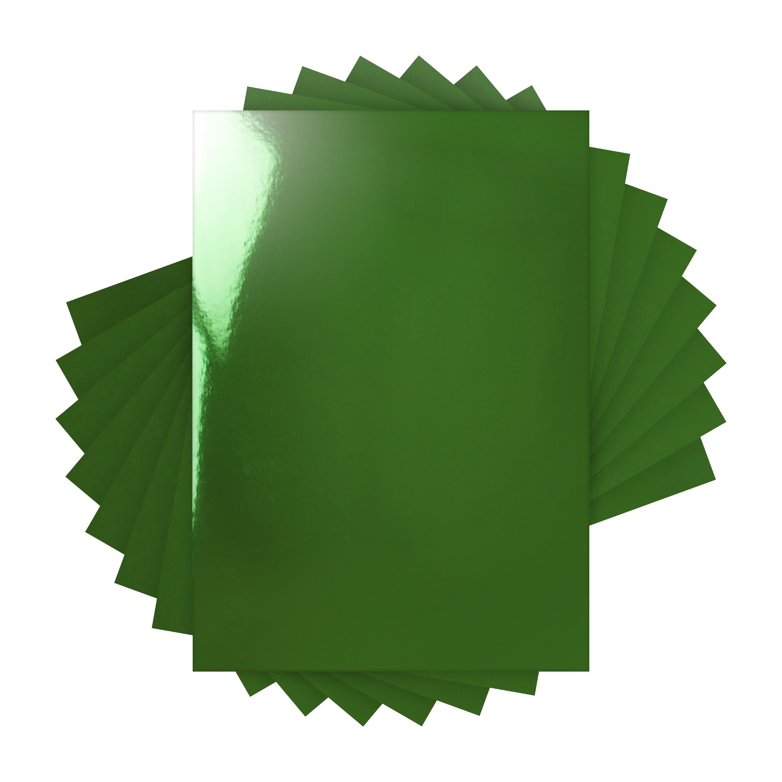 Craft Perfect Mirror Card - High Gloss - Emerald Green - 250 GSM - A4 (20 Sheets)