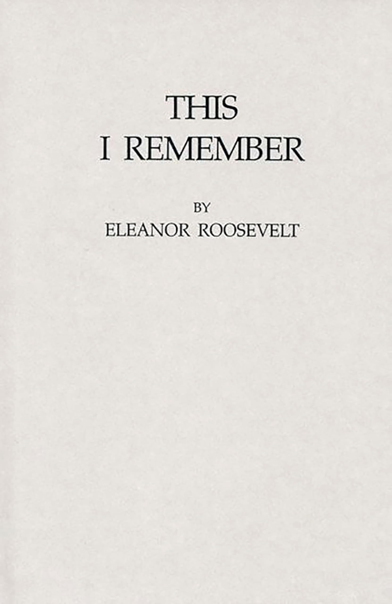 This I Remember