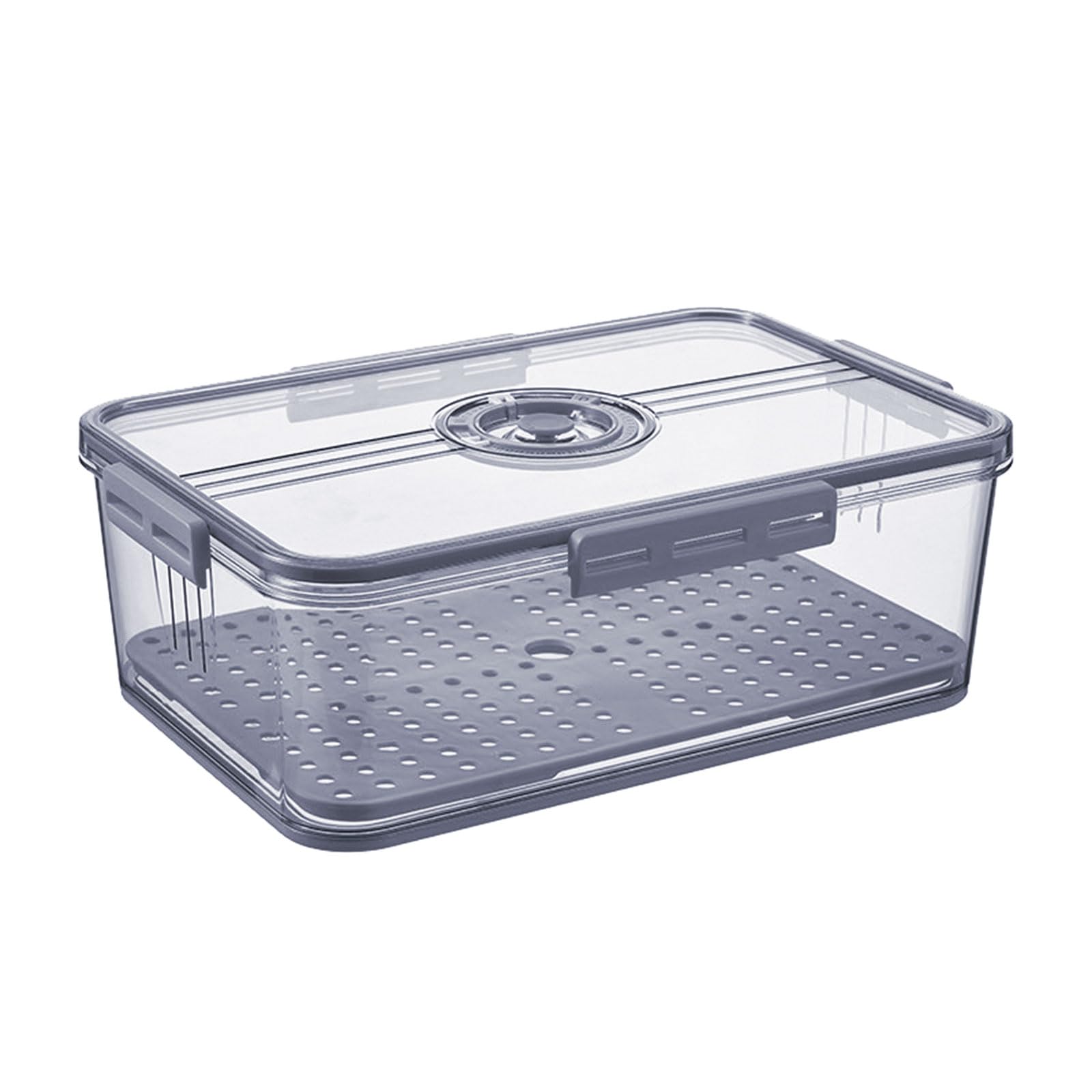Kalttoy Grey Preserving Bread Holder Multipurpose Bread Organizers Bin For Efficient Kitchen And Pantries Management Plastics Container