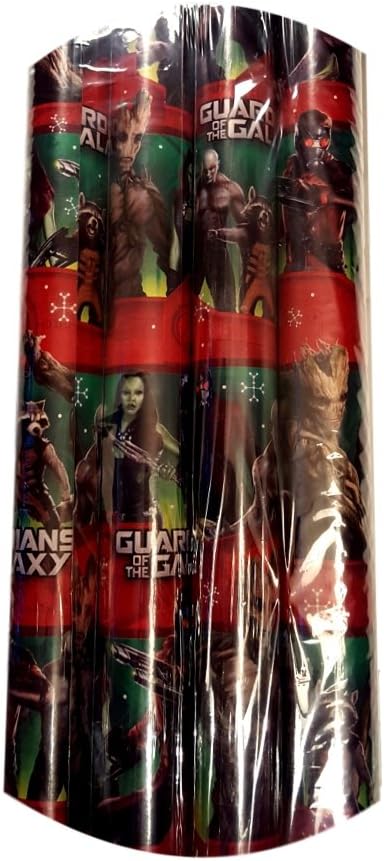 Guardians of the Galaxy Movie Themed Wrapping Paper 4 Rolls(20 Sq-ft Per Roll) W 3.33ft X L 6ft
