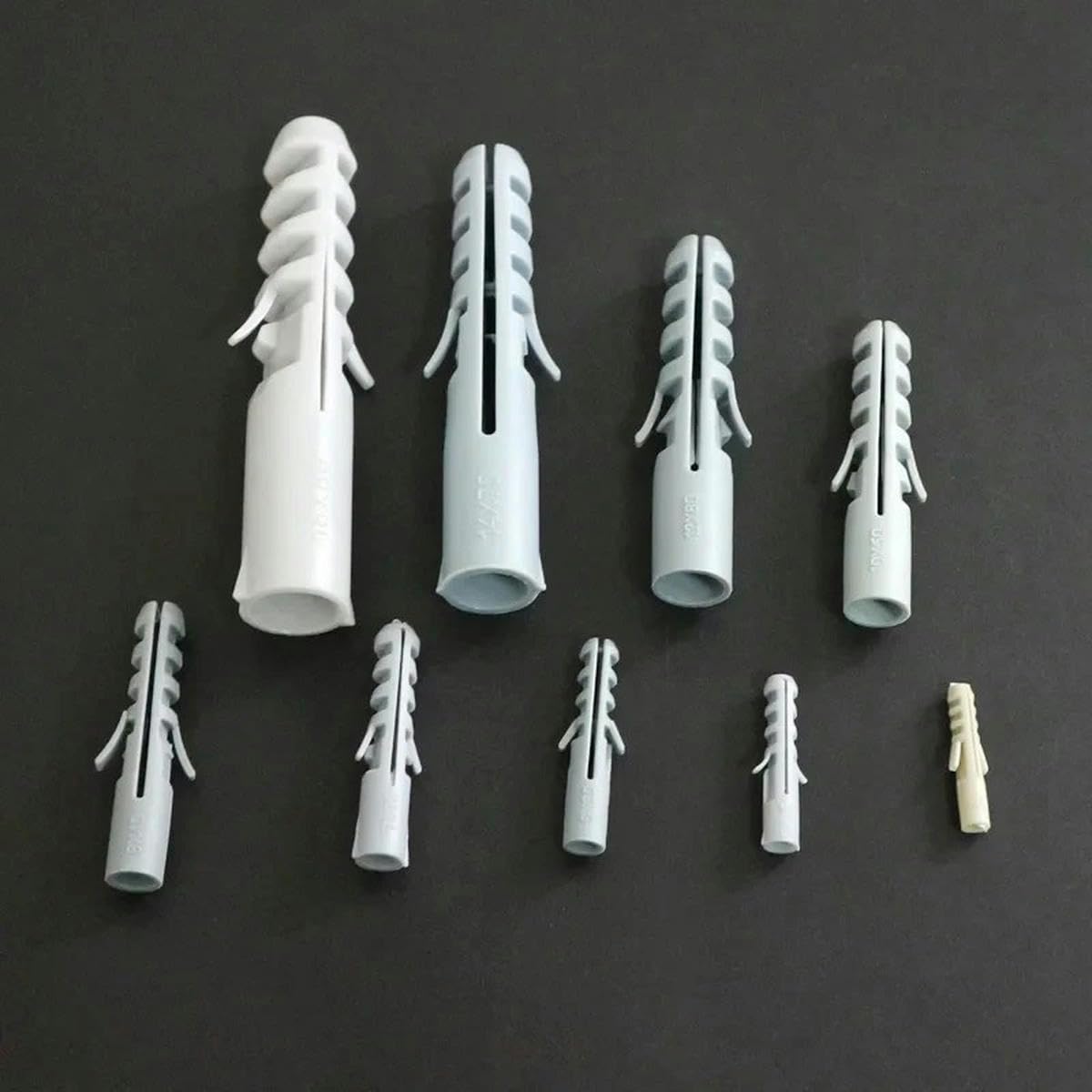 4/5/6/7/8/10/12/14/16 MM Expansionsnagel Trockenbauankerschrauben Selbstbohrender Wanddübel Gipskarton ohne Kappe Grau Farbe Holz-14 mm ohne Kappe 100 STK