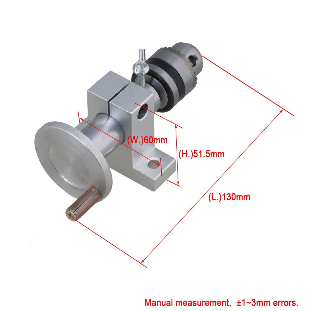 Contropunta In Alluminio MT2 Per Mini Tornio - Compatibile Con Modelli 7x12, 7x14, 0618, CJ18A
