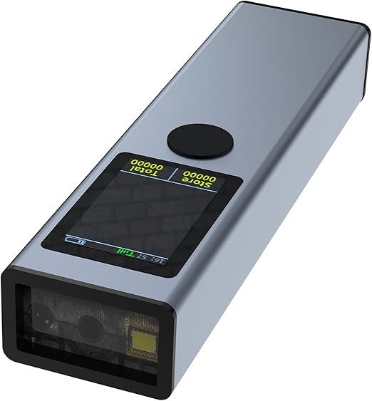 Wireless Barcode Scanner,Alacrity 3-in-1 Connections(Bluetoot+2.4GHz+USB) Mini Portable 1D 2D Bluetooth Wireless Barcode Reader with LCD Screen Display and Auto-scanning Function,Inventory Available