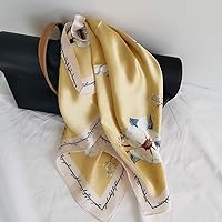 Vista 152 de FONYVE - Pañuelo de satén sedoso de tamaño mediano para mujer, cuadrado, 27.5 x 27.5 pulgadas