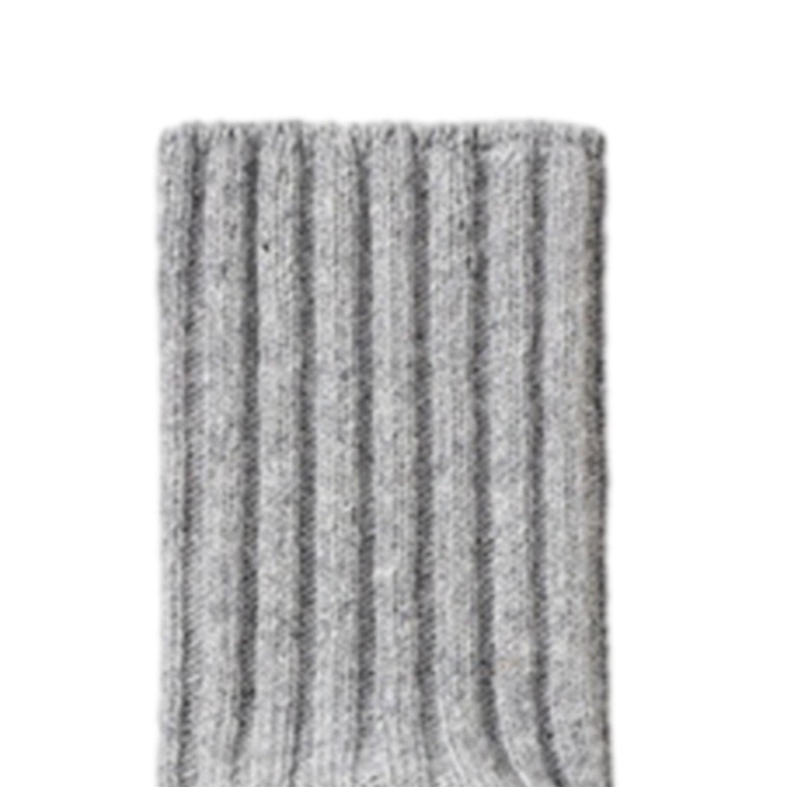Calentadores de piernas de punto, medias altas góticas, para mujer, invierno, otoño, 44 cm, beige