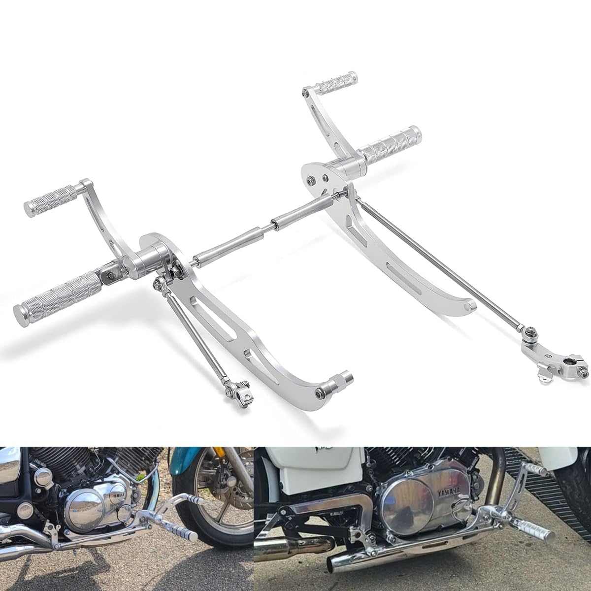SFriding Aluminum CNC Forward controls Foot pegs for Yamaha Virago