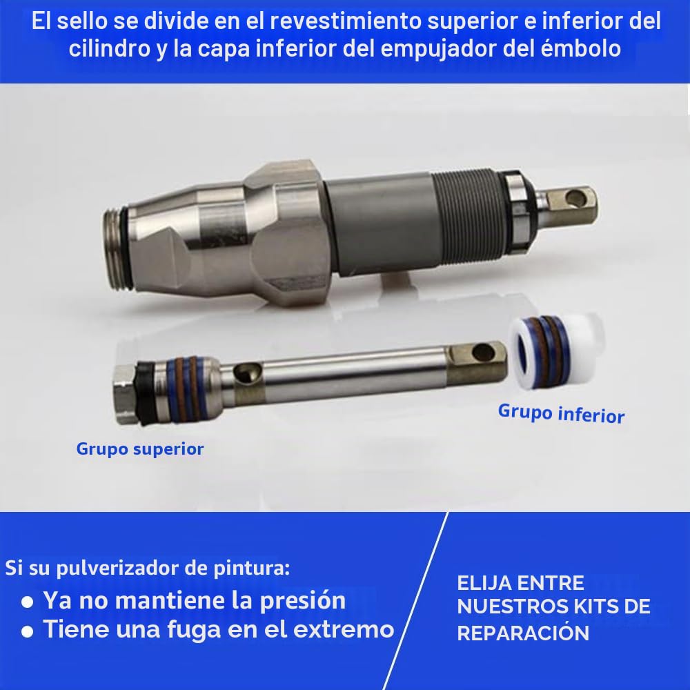 244194 Kit de Reparación de Bomba para Pulverizador de Pintura AIRLESS 295 390 395 490 495 595 3400 (1)