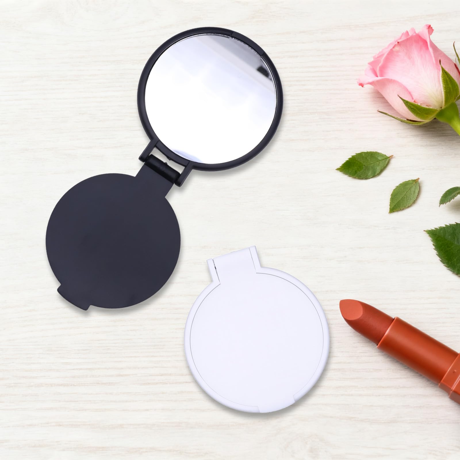12 Mini Specchi Pieghevoli Vintage 6,1 Cm – Set Tascabili E Compatti Per Trucco E Viaggio, Multicolore, Per Borsa E Regali