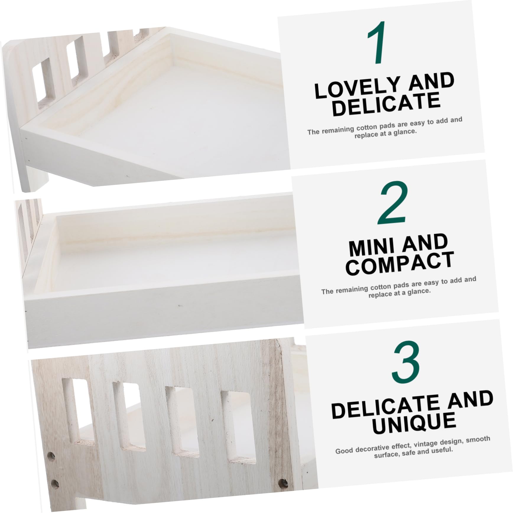 Neugeborenen Fotografie Holzbett - DIY Baby Fotostudio Requisite 48x32x23 Cm