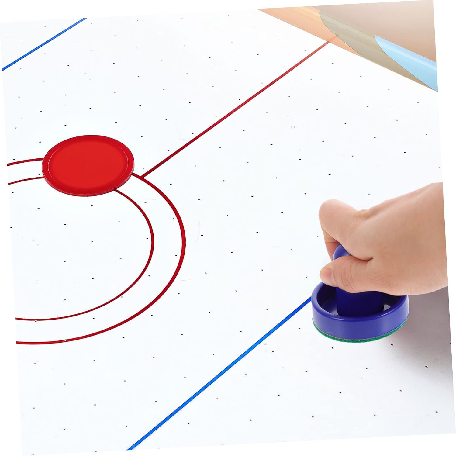 2sets Air Hockey Replacement Accessories Includes Pucks Royal Blue Pucks for Indoor Family Fun