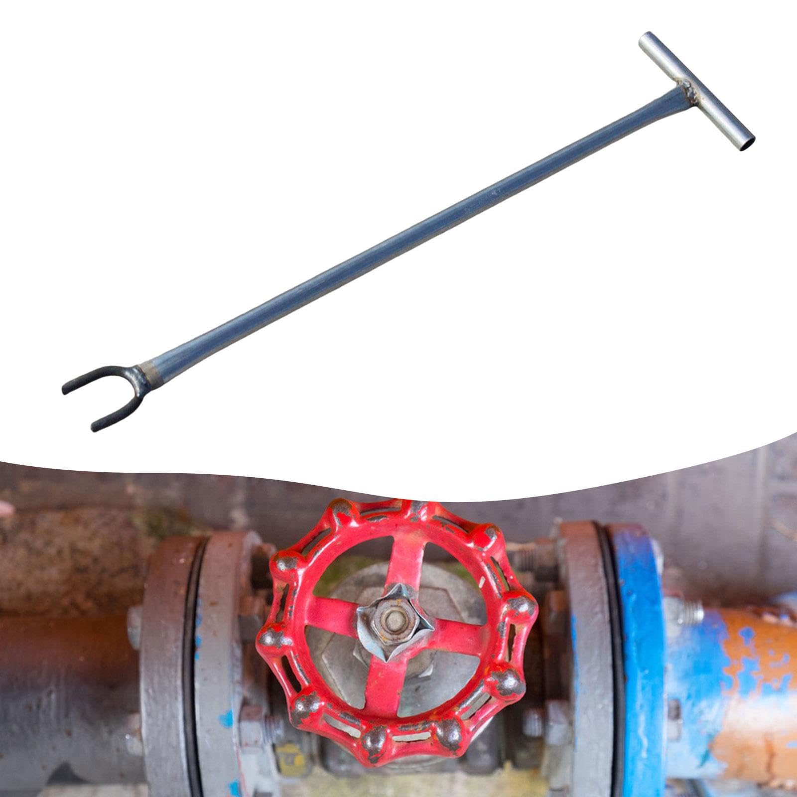 Llave para Válvula de Medidor de Agua con Mango en T, Llave Multiusos de Alta Resistencia, Ahorra Costos de Mano de Obra en Reparaciones de Plomería, Apertura 3cm
