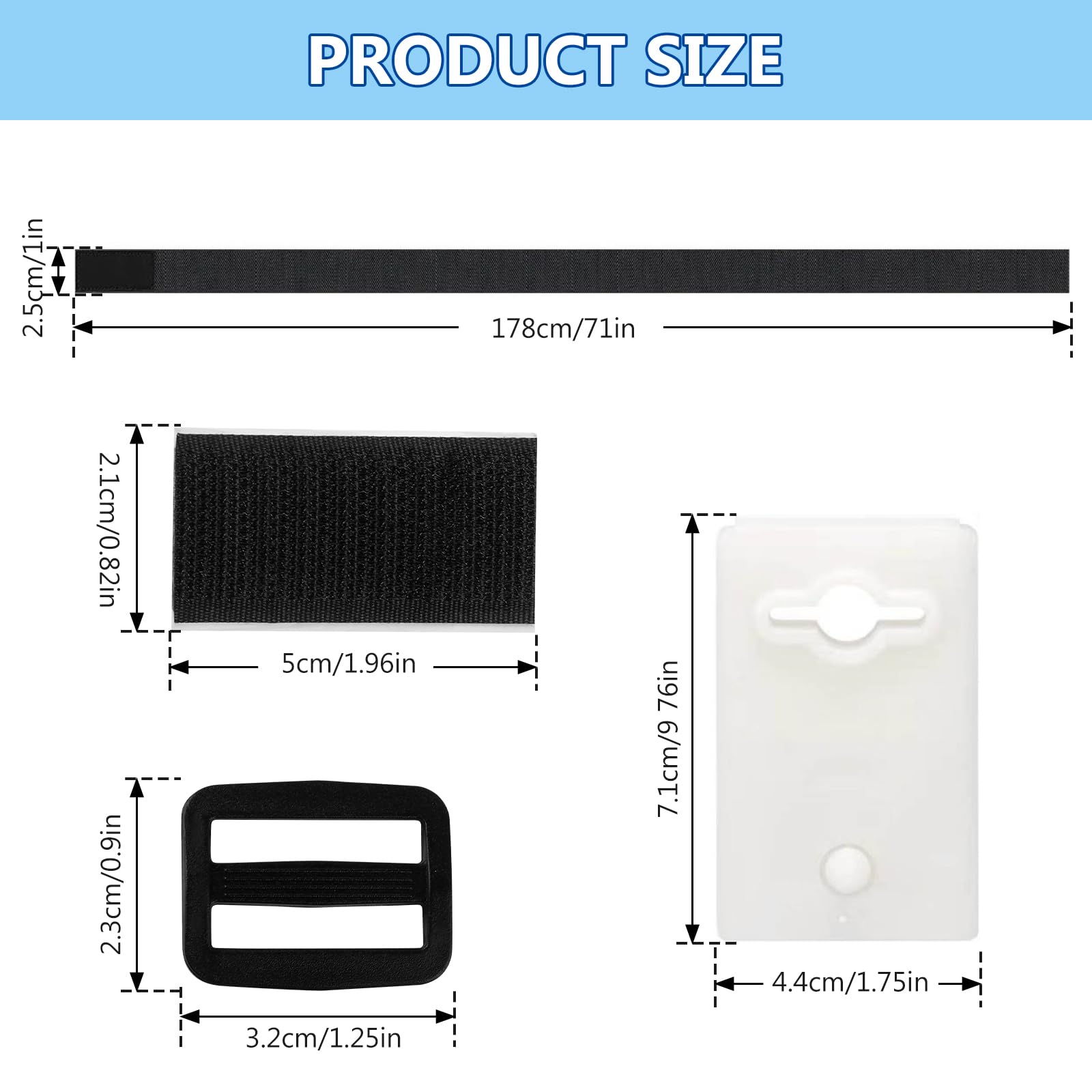 BORDEAG 12 Piezas Kit De Fijación De Cubierta Solar para Piscina, Enrolladores De Piscina para Película Solar, Enrolladores Cobertor De Piscina, Accesorios Fijos Universales para Piscinas Universales