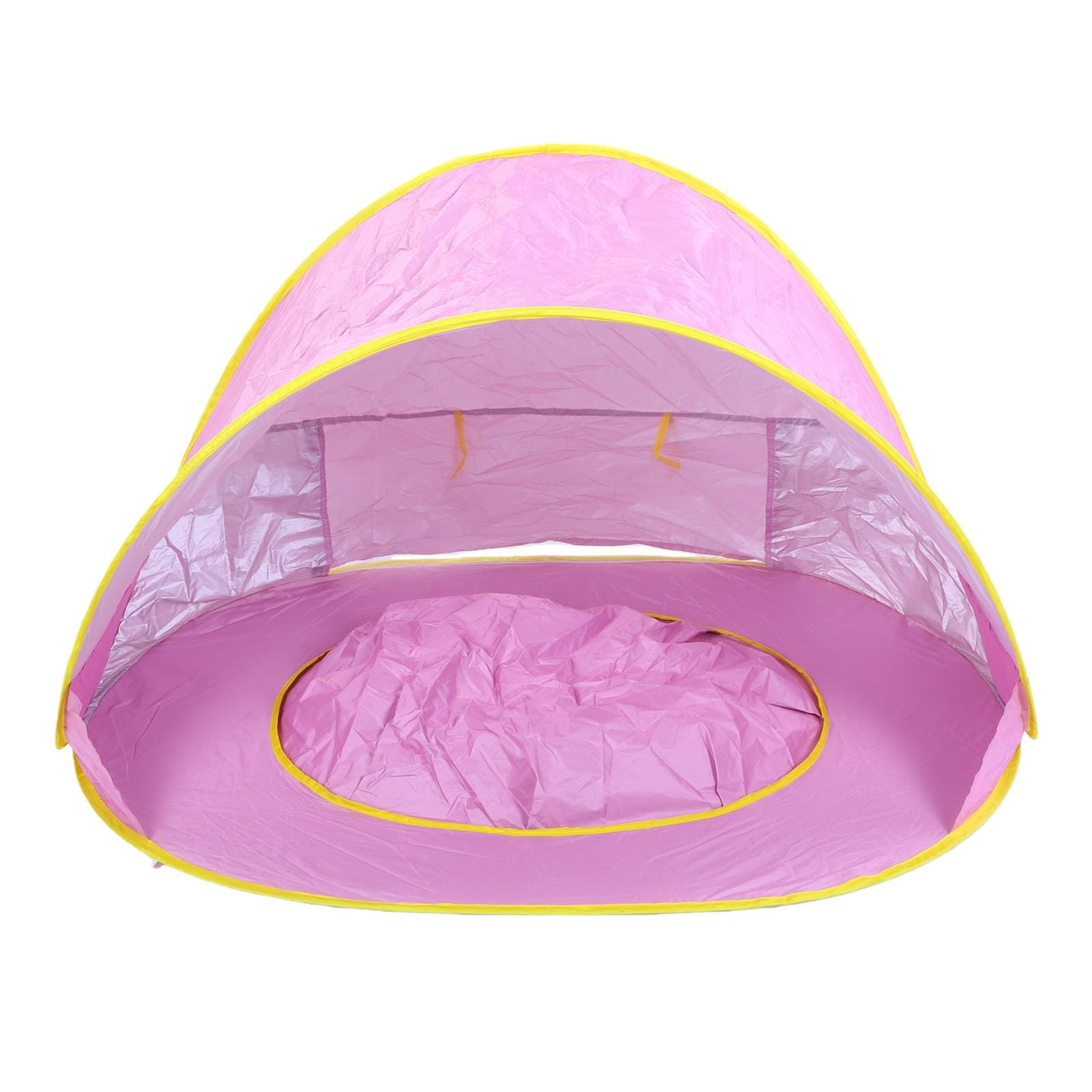PUSOKEI Tenda da Spiaggia Pop-up con Parasole per Bambini con Piscina, Tenda da Gioco Portatile Leggera per Picnic da Campeggio All'aperto, Rosato