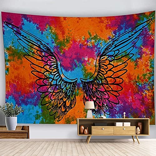 Tapiz pared, Alas, tapices decoración hogar, Mandala grande, toalla playa, tapiz tela, ideal habitación, sábana
