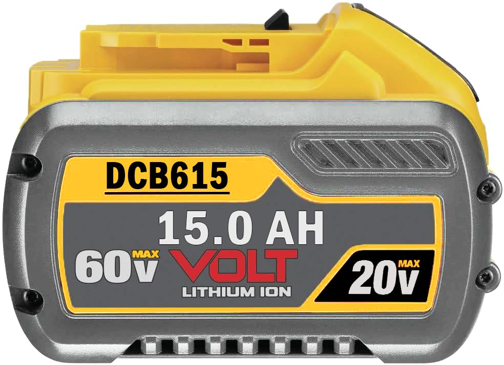 LONG FIT 2PACKS 60V MAX 15000mAh Replace for DeWalt Battery DCB606 DCB609 DCB612 DCB615 Compatible with DeWalt 20V/60V Power Tools and Chargers