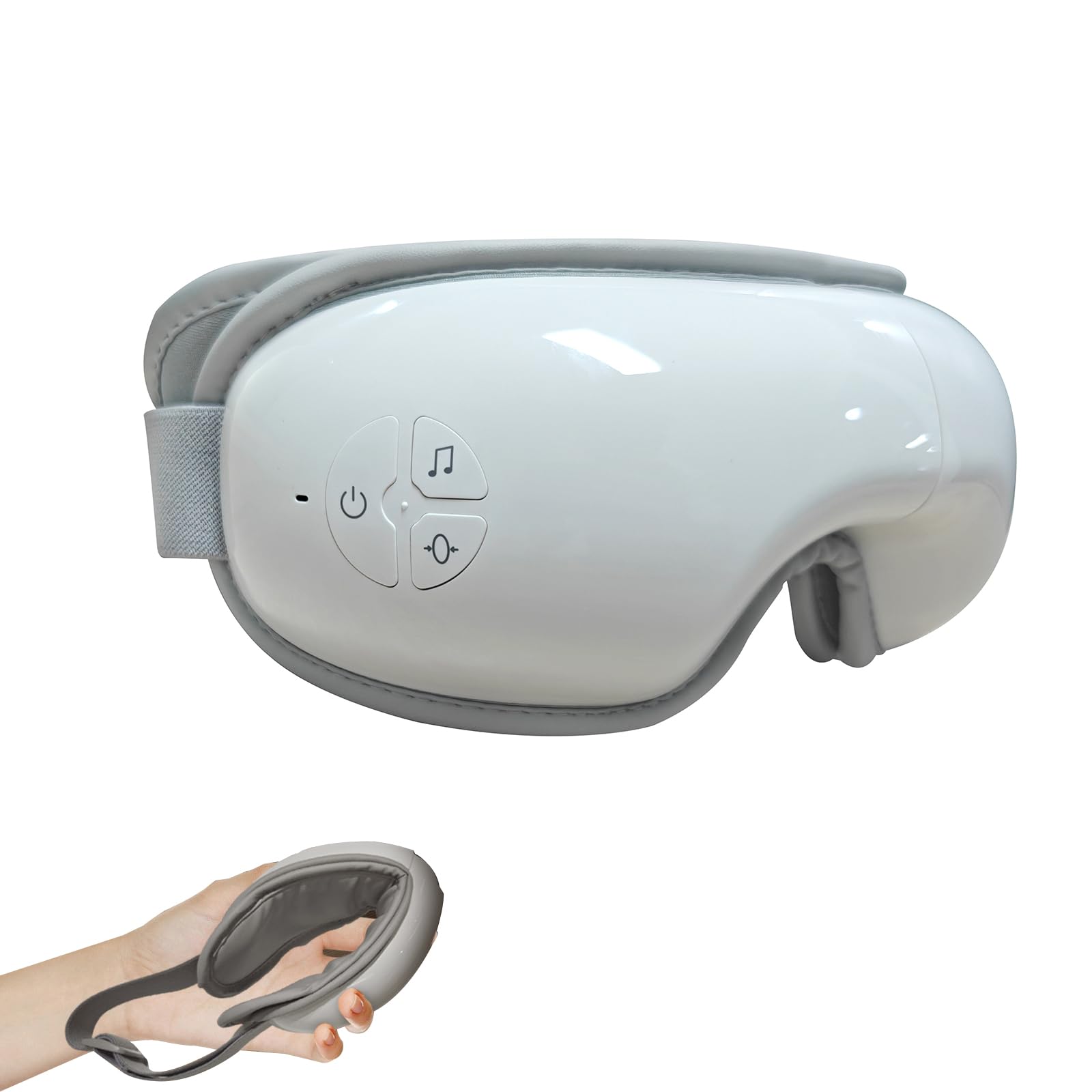 Eye Massager with Heat & Bluetooth Music,4-in-1 Eye Massager,Rechargeable Heated Eye Mask for Sleeping, Face Massager, Smart Sleep Eye Mask,Valentines Gifts for Women Men