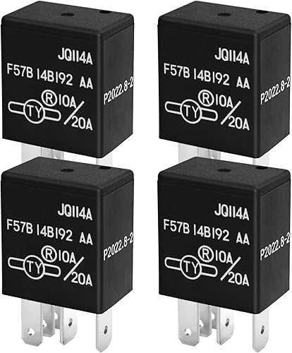 Miniatura 7 de Relay F57B14B192AA (Set of 2) 10A/20A 12VDC 5Pins, Replacement for F57B 14B192 AA, RY612, 965453041, F5TZ-14N089-B, F5TZ14N089BA - Compatible for