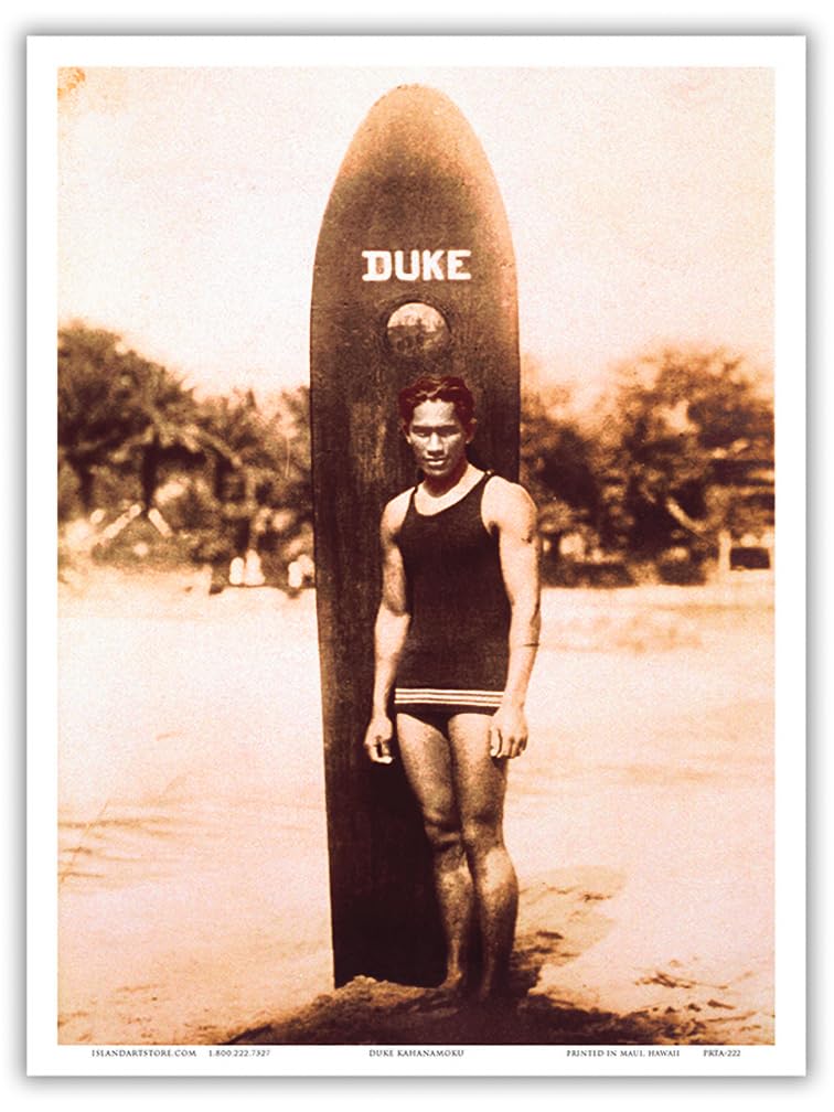 Amazon.com: Duke Kahanamoku - Famous Hawaiian Surfer and Olympic