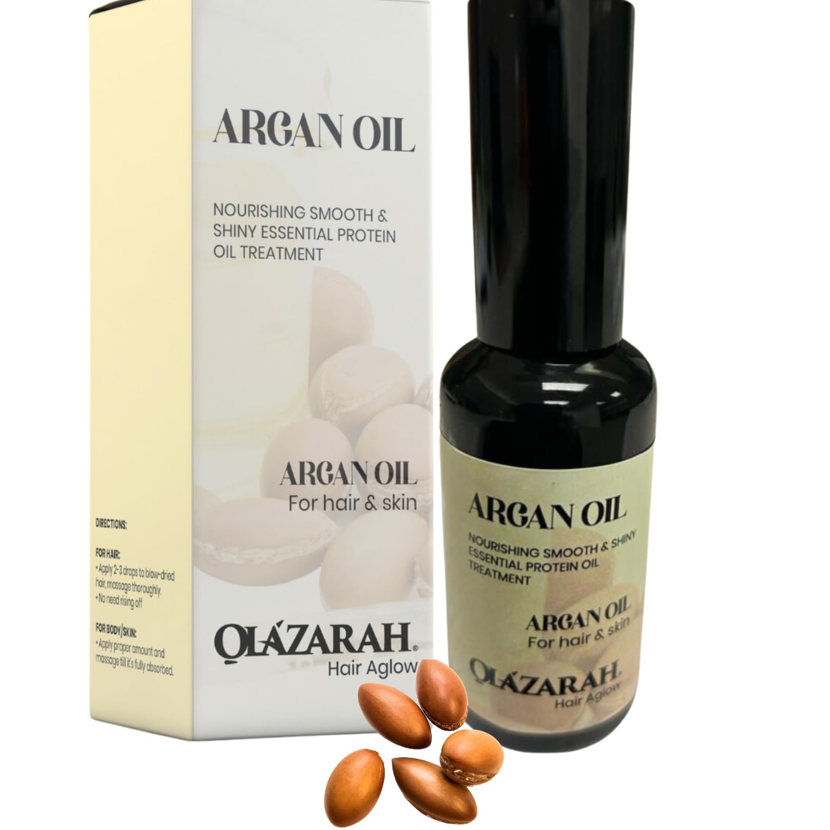 OLAZARAH Argan Oil Protein Nourishing Smooth Repair Shine Hair Leave-in Treatment Spray, 1.69 Fl. oz