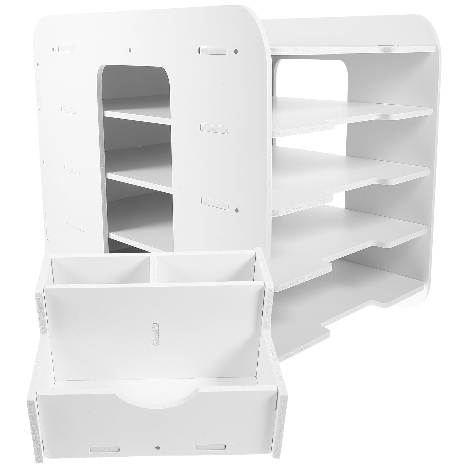 Rangement de documents A4 empilable pour un bureau à la maison ordonné