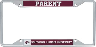 Desert Cactus Southern Illinois University License Plate Frame Car Tag Holder for Front or Back of Car SIU Salukis Officially Licensed Metal (Parent)