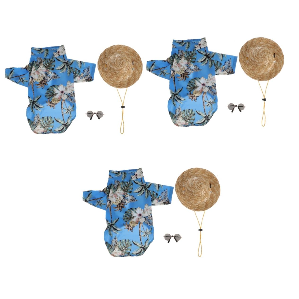 Chemise pour chien en coton et lunettes légères | Set Kisangel 9 pièces confort