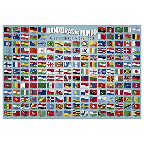 Quebra-Cabeça P200 Bandeiras do Mundo, Grow, Multicor