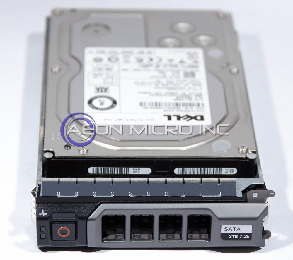 Dell Certified 2 TB 7200 RPM 3.5 inch Enterprise Class Serial ATA (SATA) Hard Drive W/ Tray for PowerEdge Servers. Mfr. P/N: 6C10R