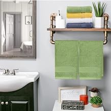 LRUUIDDE Bathroom Hand Towels 2 Set,Cotton Hand Towel for Bath, Hand, Face, Kitchen, Super Soft, Highly Absorbent, Machine Washable, Size 14" x 30" Green...