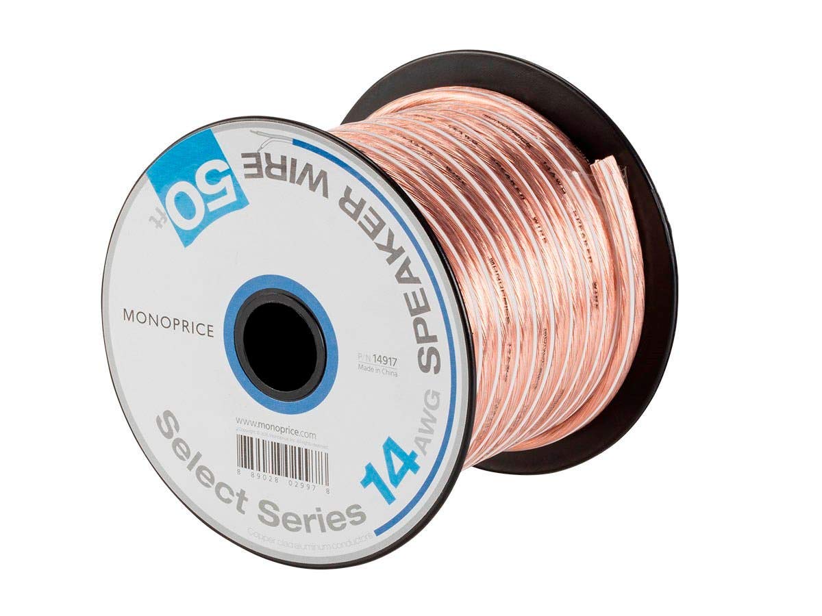 Amazon.com: Monoprice Select Series 14 Gauge AWG Speaker Wire