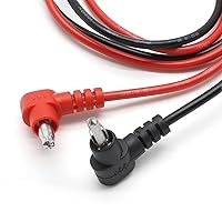 Vista 3 de BokWin Cable de prueba de sonda de multímetro de 28.0 in/28 largo, multímetro de laboratorio digital, voltímetro, prueba de voltímetro, cable