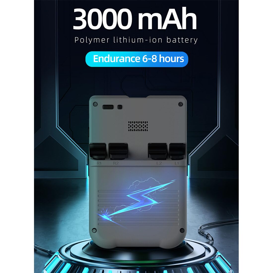 KANBUN XU10 przenośna konsola do gier, 3,5-calowy ekran IPS 256 G retro przenośne przenośne konsole do gier z ponad 12000 gier, bateria 3000 mAh, system open source, obsługa 20 emulatorów, przenośne