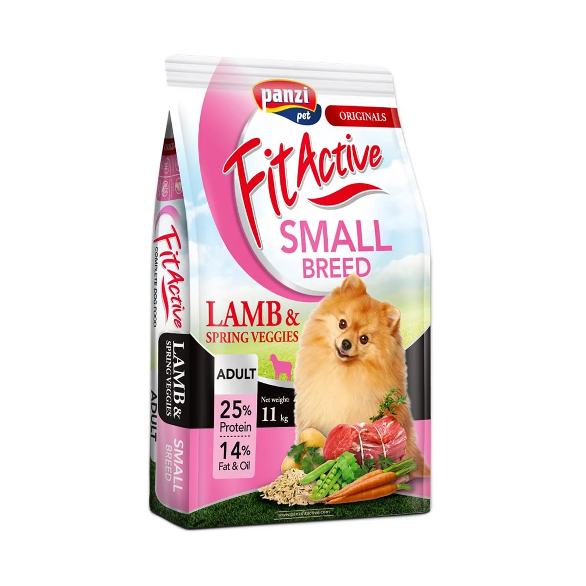 Panzi Pet – Fit Active Hypoallergenic Lamb SMALL 11 kg – małe karmy dla psów z jagnięciną bez kurczaka – hipoalergiczna karma dla małych ras – dla dorosłych