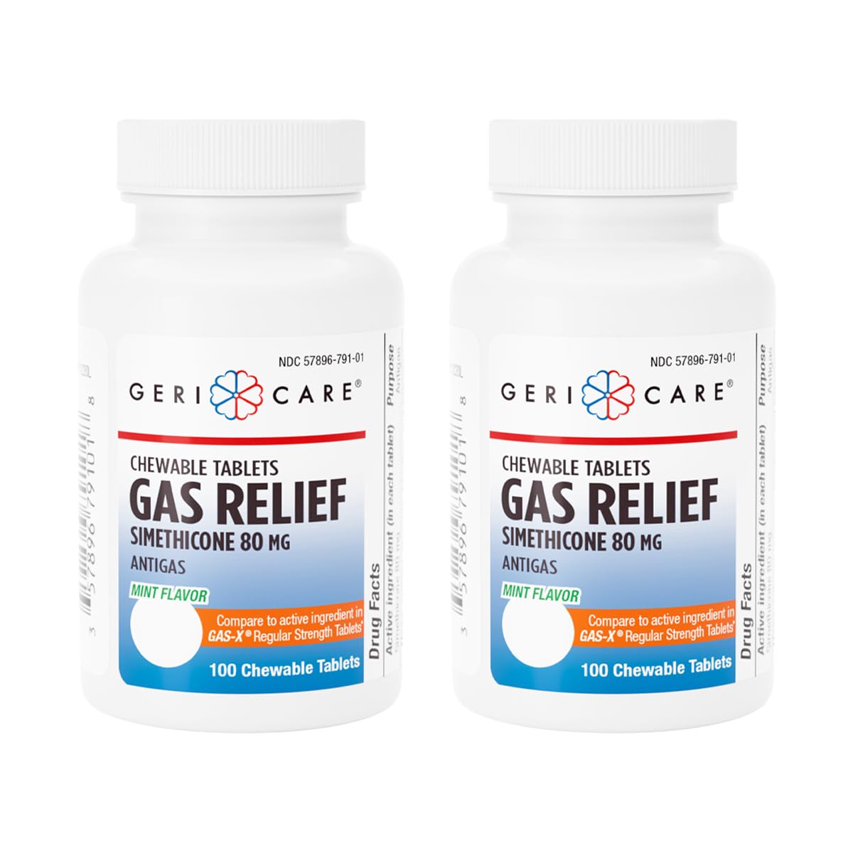 GeriCare Simethicone Chewable Gas-Relief Tablets