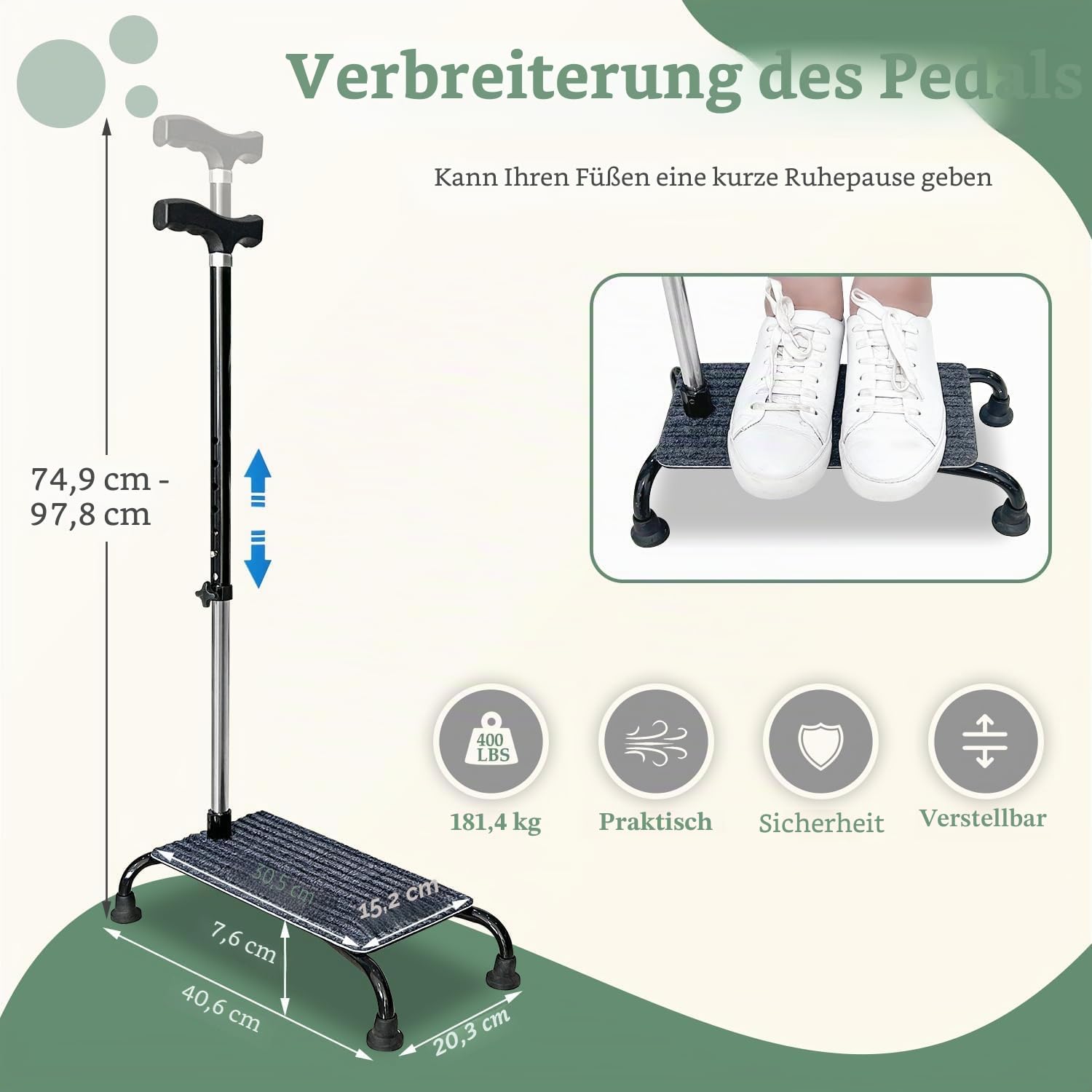 Halbe Stufe Treppenlifts Hilfe Treppensteigen Stock Senioren Balance Walking Sticks 4 Zinken Quad Base Sitz Einstellbare Helfer Ältere Menschen