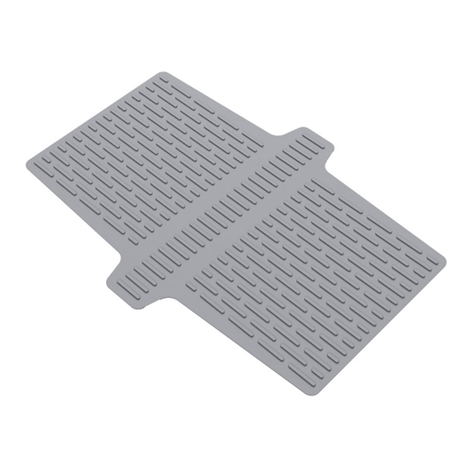 Buxuaaaa Food Grade Silicone Sink Tray with Divider, Base Reduces Noise, Scratch-Proof & Optimizes Water Food Grade Silicone Sink Tray