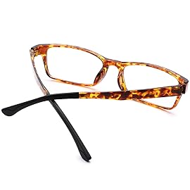 HUIHUIKK Distance Glasses Tortoiseshell Frame nearsighted Myopia Glasses**These are not reading glasses**